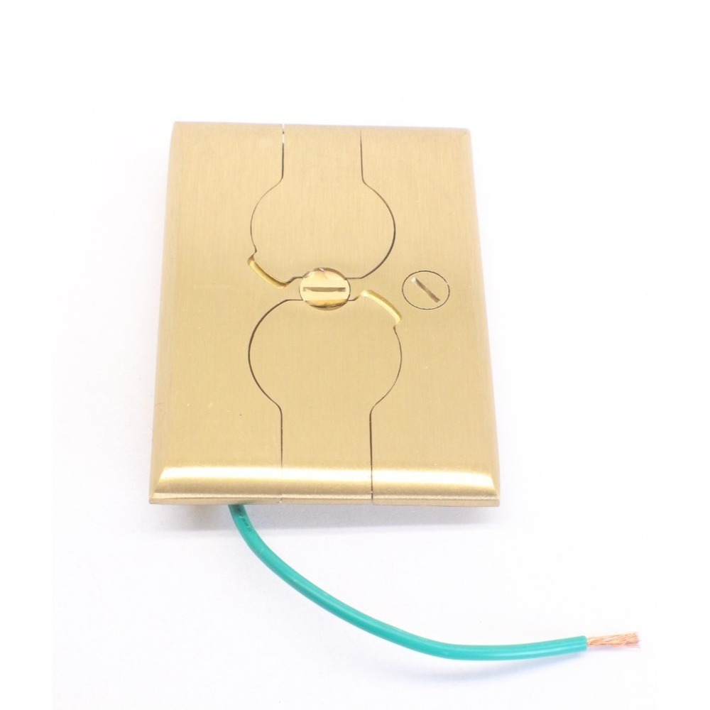 Arlington Brass Duplex Floor Outlet Cover Only